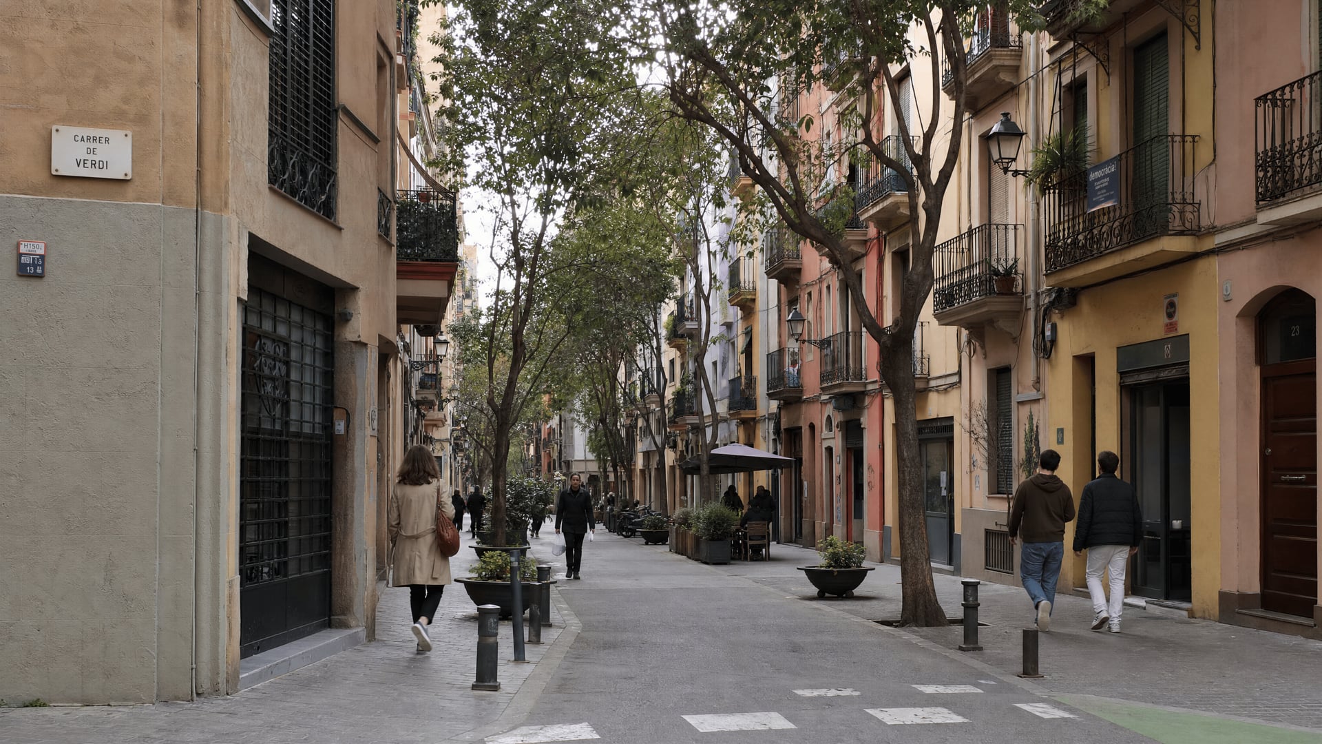 A street in Gràcia, Barcelona